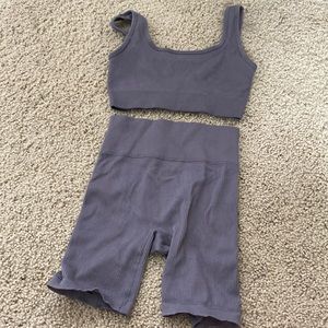 dark grey amazon workout set